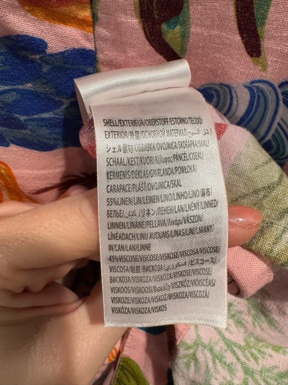 Farm Rio Bright Farm Strapless Linen Dress veggie print - Picture 9 of 10
